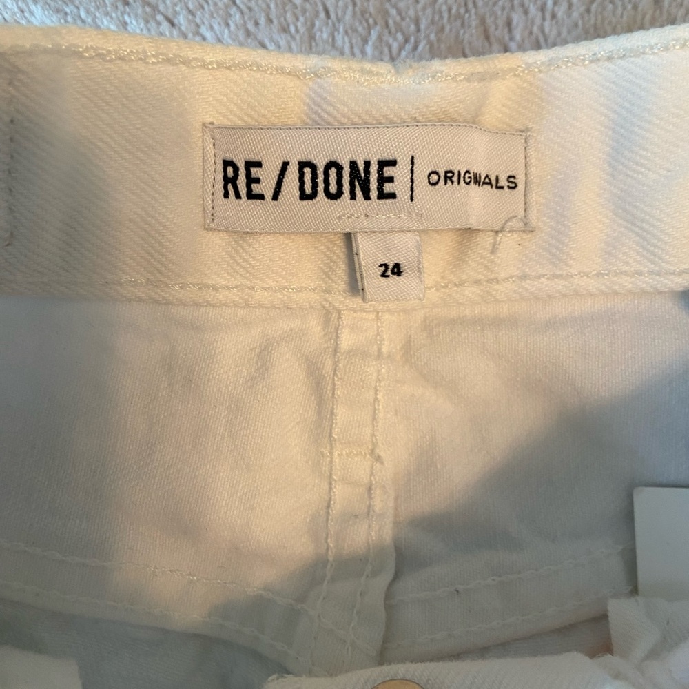 NWT RE/DONE 90s High Rise Loose Jean in White Size 24 - Picture 10 of 16